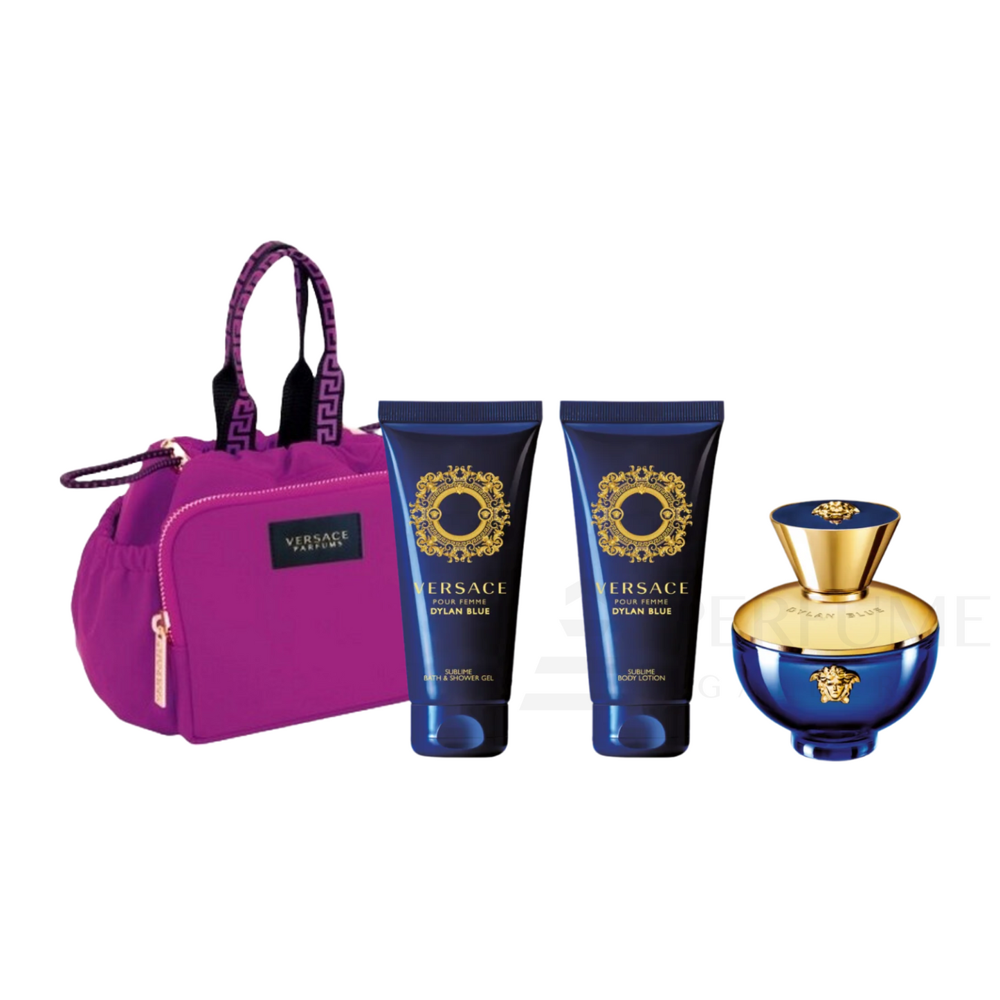 Versace Dylan Blue Eau De Parfum for Women 4 Pcs Gift Set