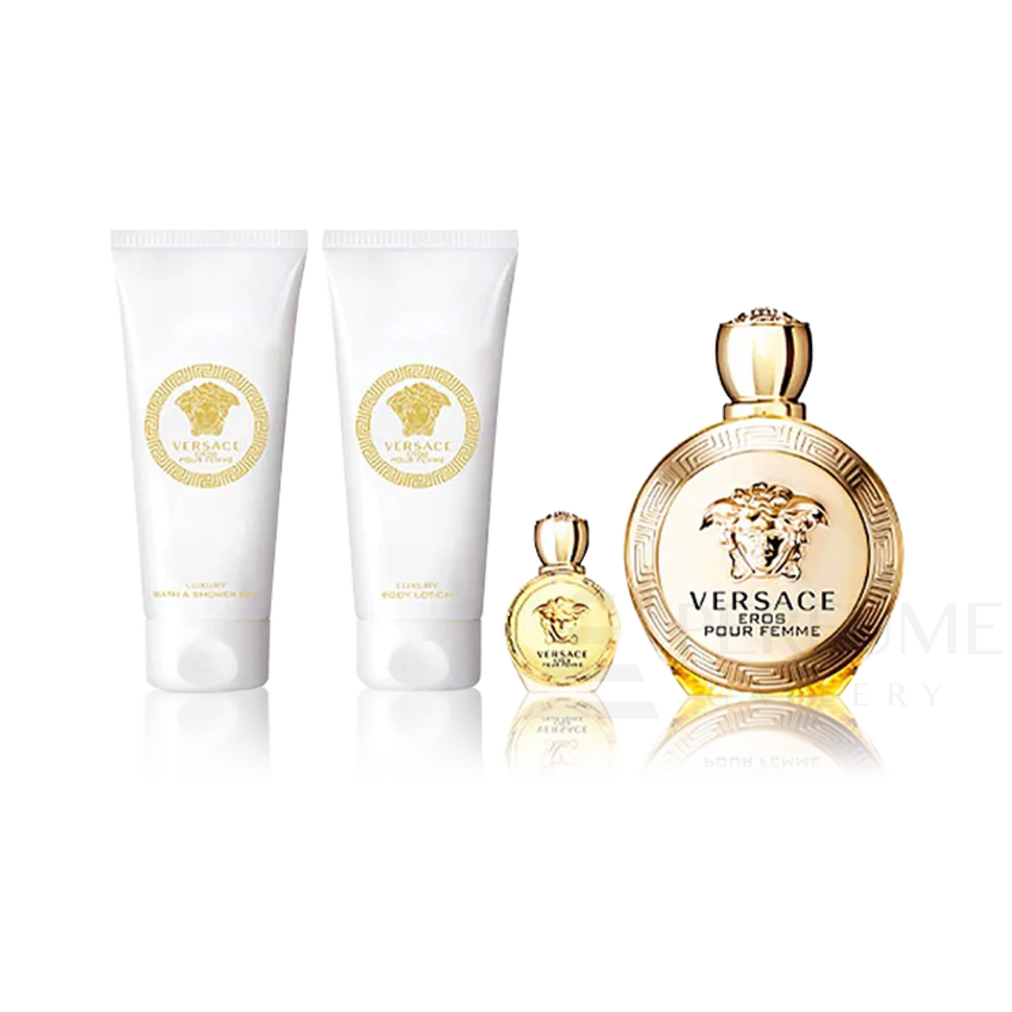 Versace Eros Pour Femme Eau De Parfum for Women 4 Pcs Gift Set
