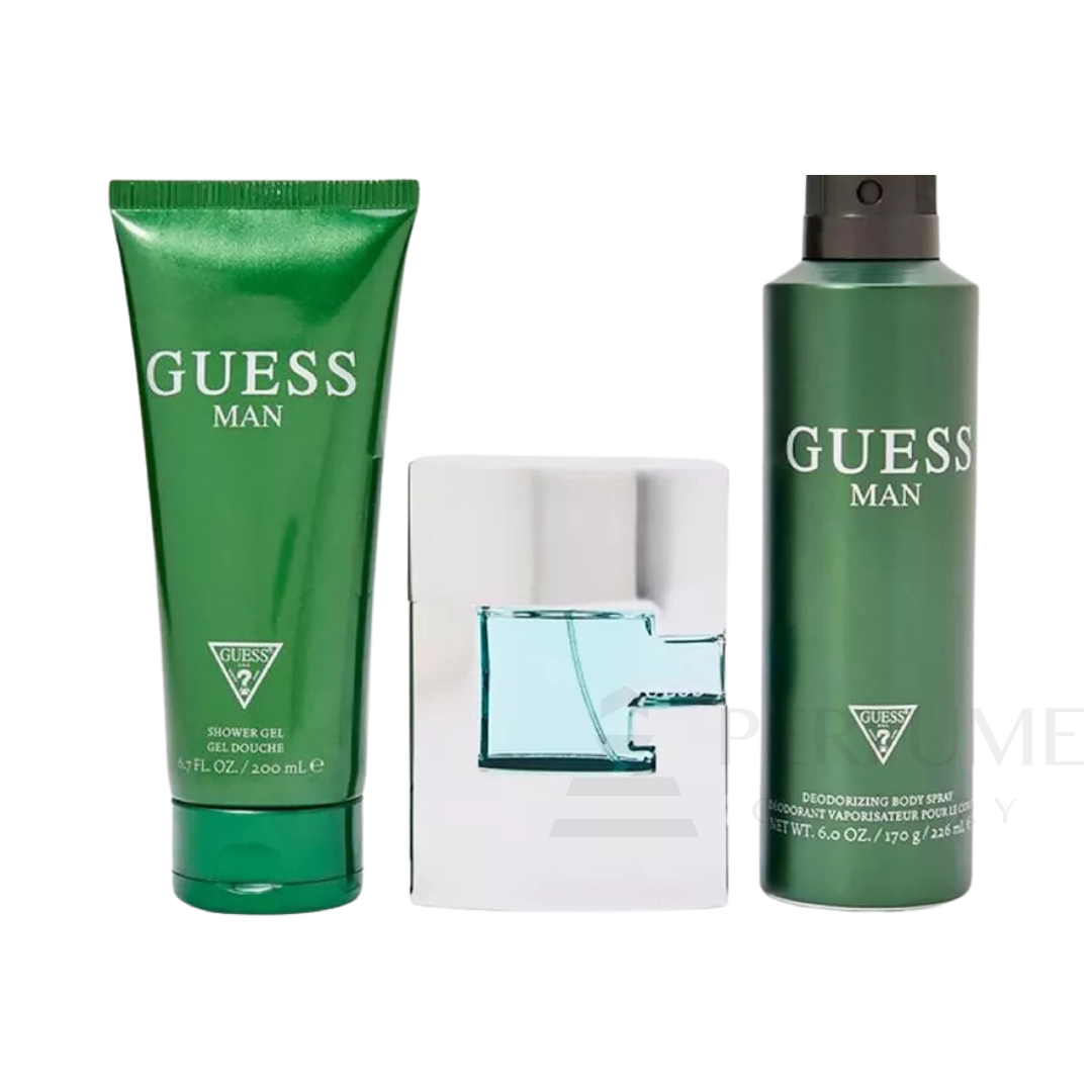 Guess Man Eau De Toilette For Men 3Pcs Set
