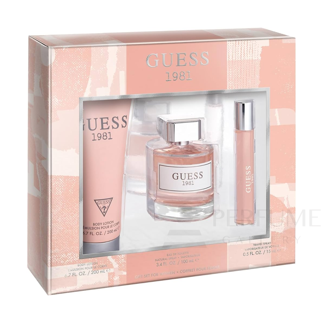 Guess 1981 Eau de Toilette Gift 3Pcs Set For Women