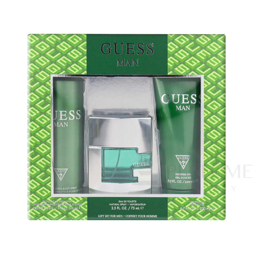 Guess Man Eau De Toilette For Men 3Pcs Set