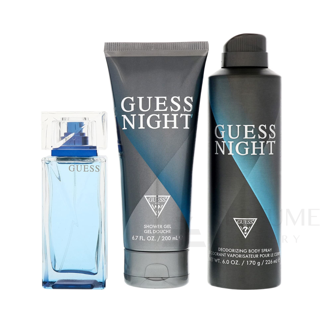 Guess Night Eau De Toilette For Men 100ML 3Pcs Set