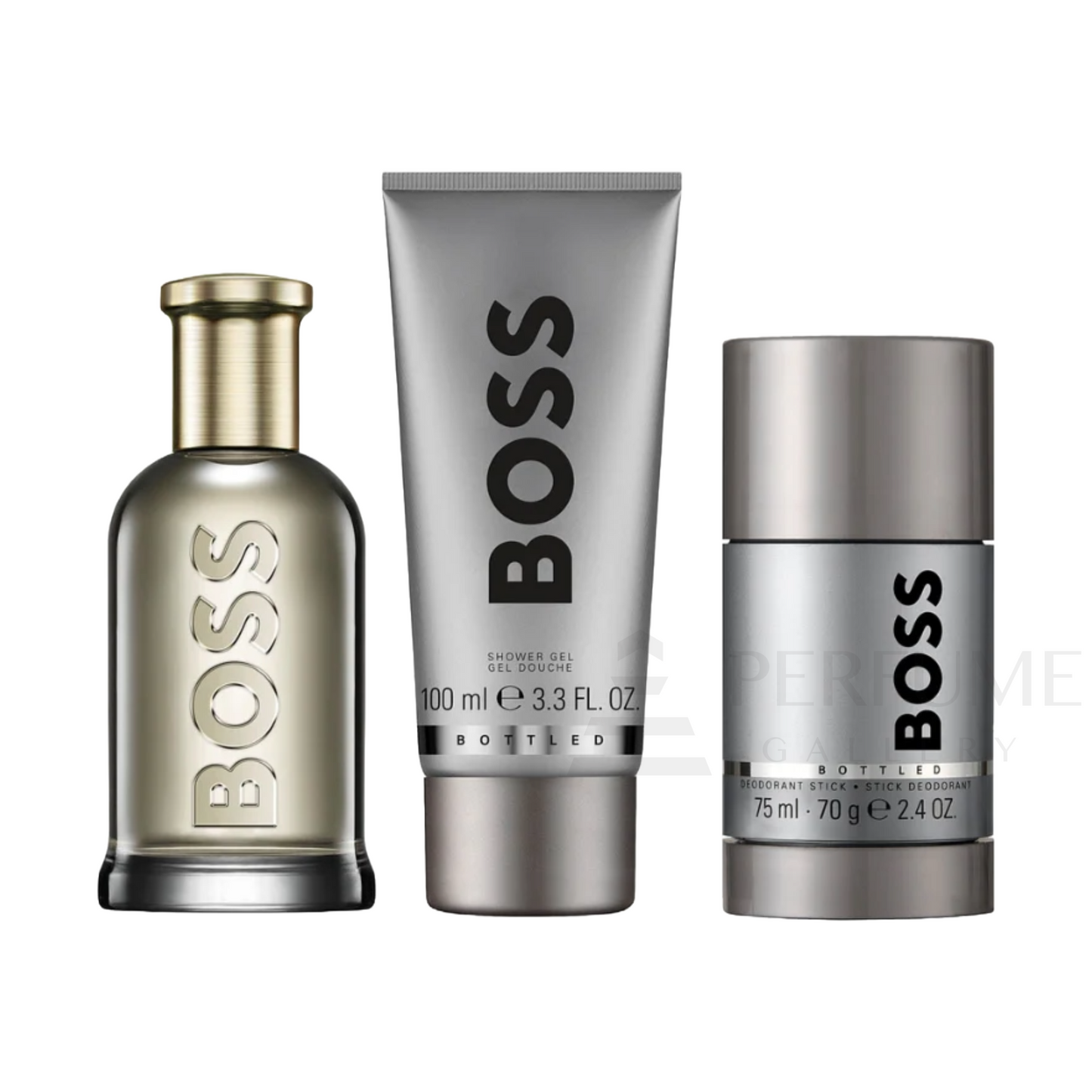 Hugo Boss Bottled Eau De Parfum 3 Piece Gift Set for Men