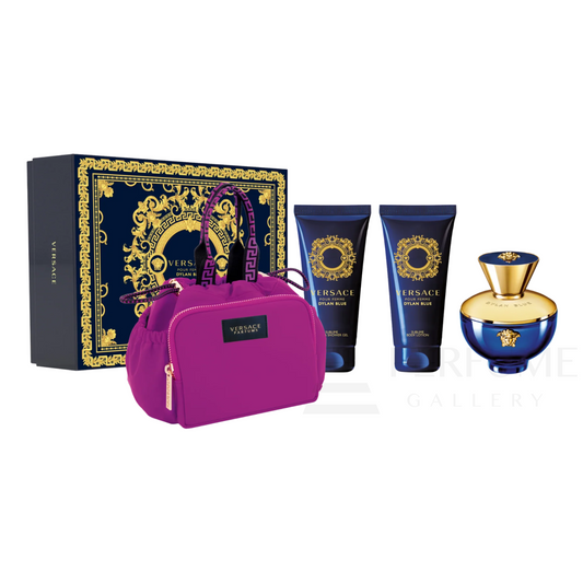 Versace Dylan Blue Eau De Parfum for Women 4 Pcs Gift Set
