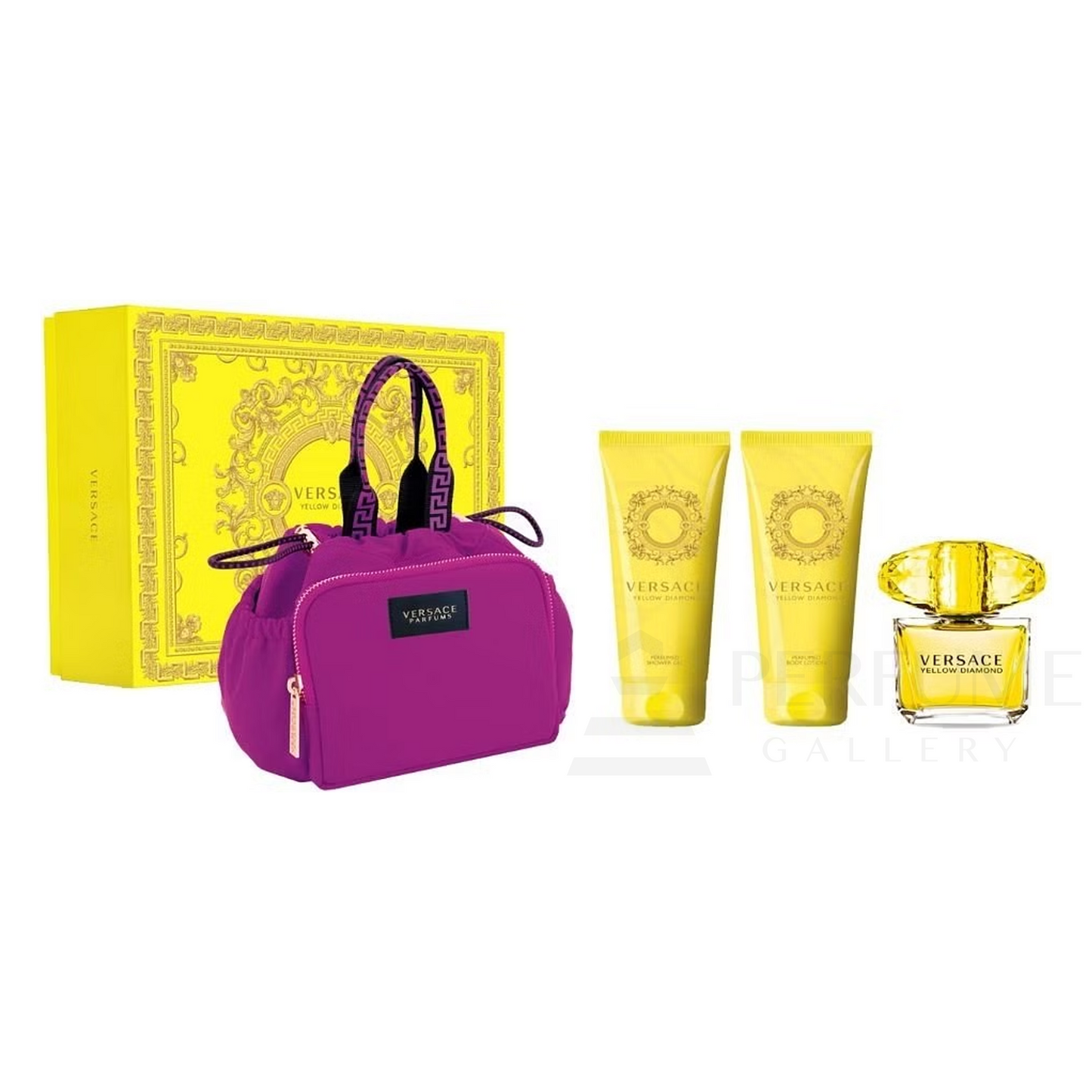 Versace Yellow Diamond Eau de Toilette for Women 4 Pcs Gift Set