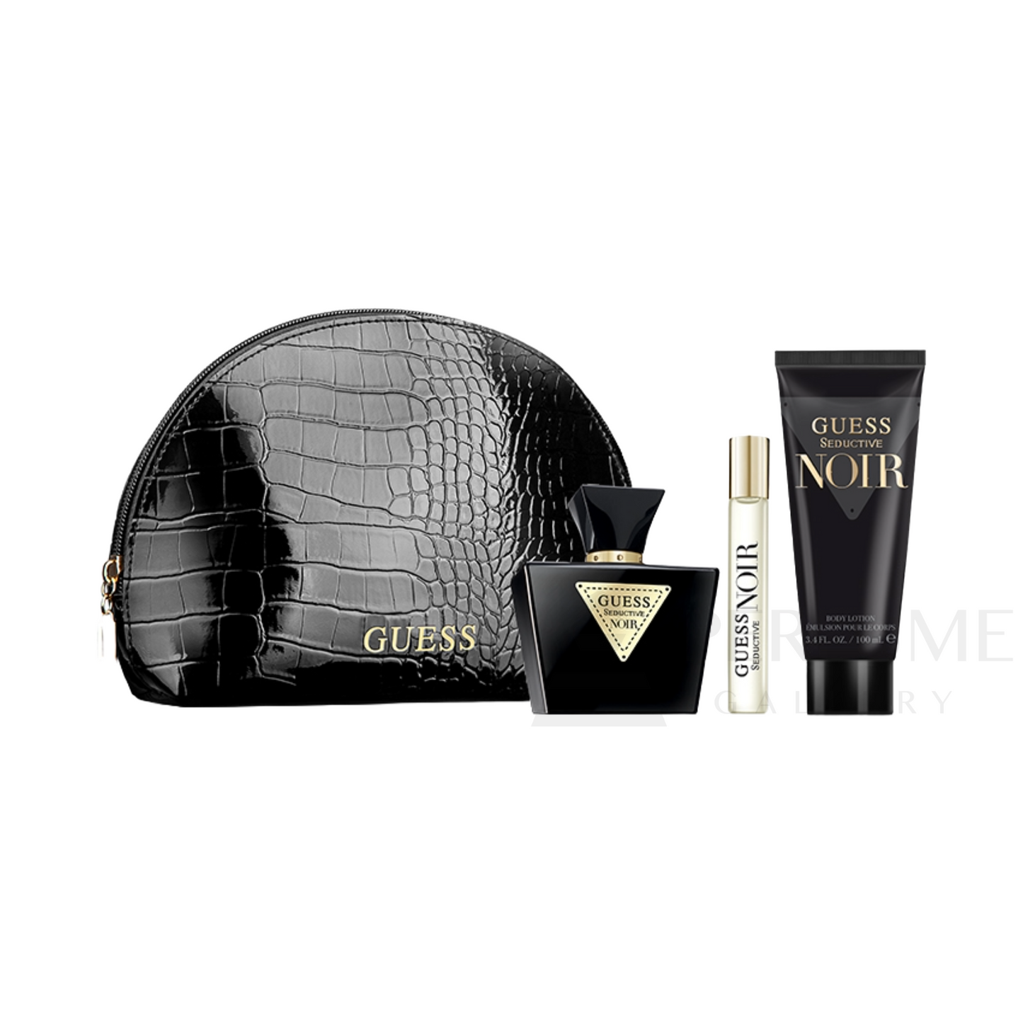 Guess Seductive Noir  Eau De Toilette 3Pcs with Pouch Gift Set For Women