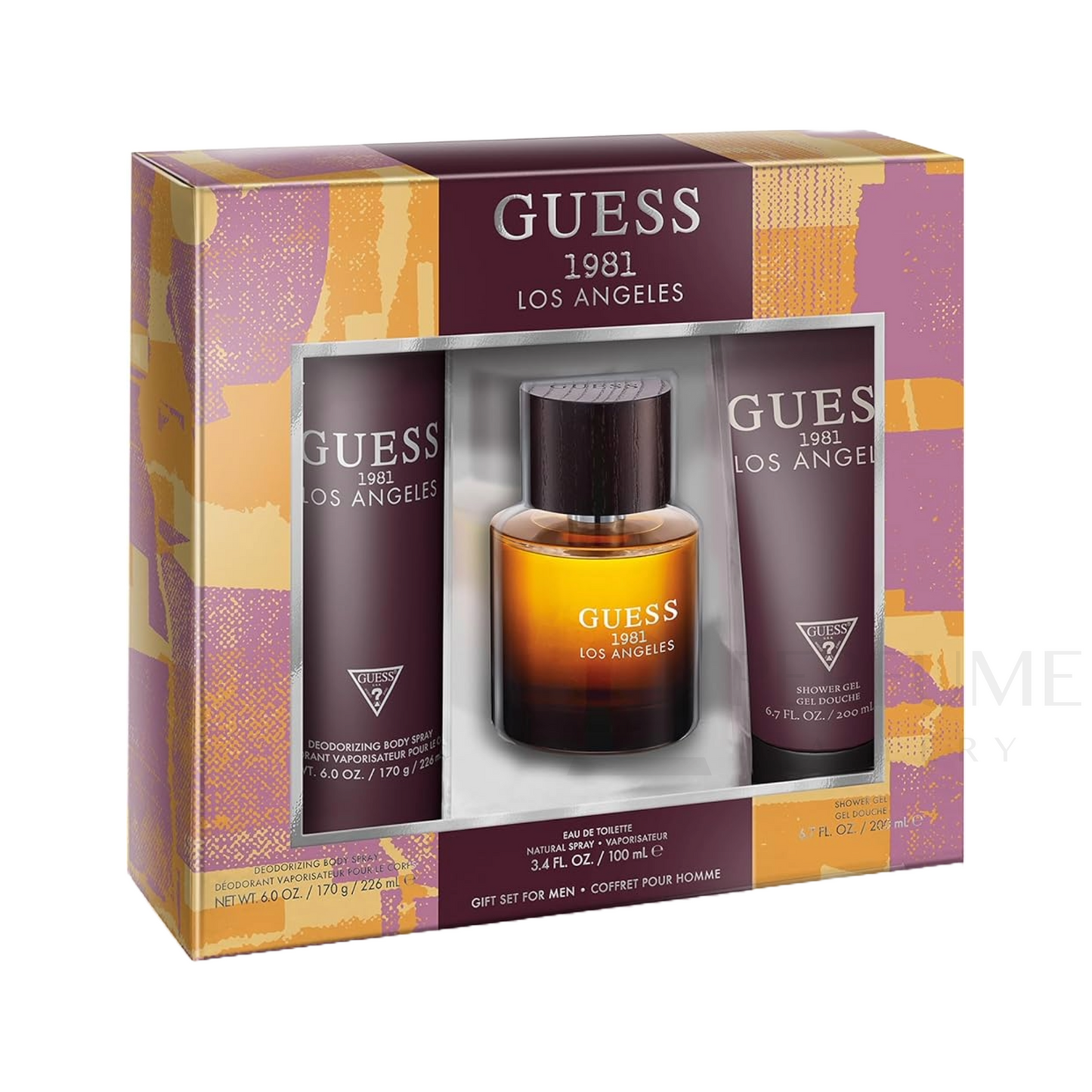 Guess 1981 Los Angeles Eau De Toilette 100ML 3Pcs Gift Set For Men